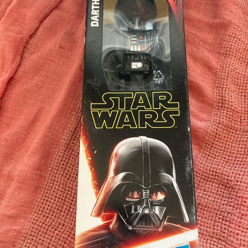 Star Wars Darth Vader Backer Card - Black, Red, Yellow